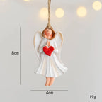 Merry Christmas Resin Santa angel Snowman Pendant