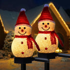 Solar Snowman Garden Lights
