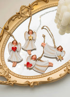 Merry Christmas Resin Santa angel Snowman Pendant