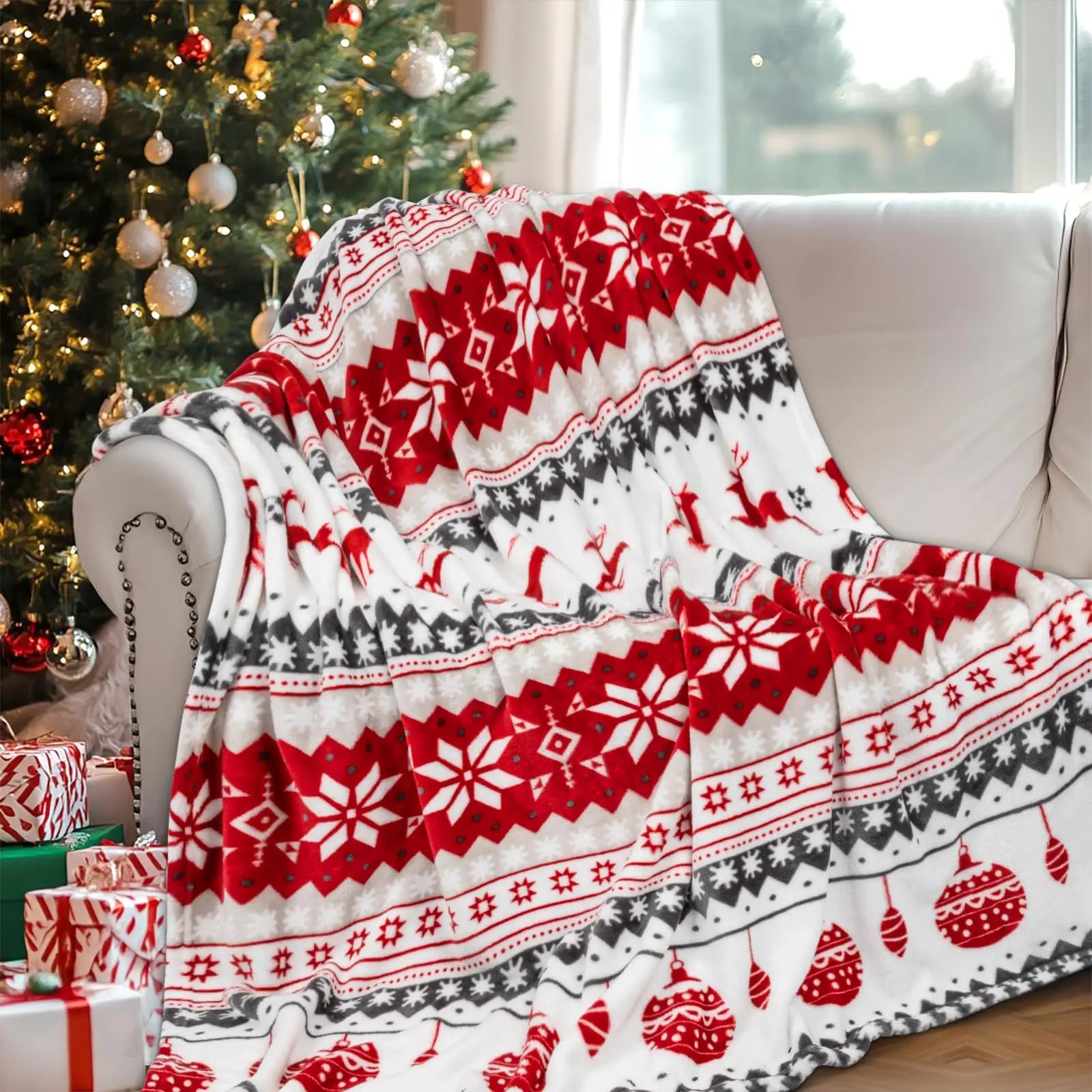 Christmas Throw Blanket for Couch