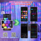 Smart Music Sync Curtain Lights