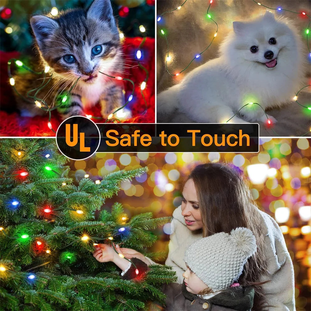 Remote Waterproof Christmas Fairy Lights