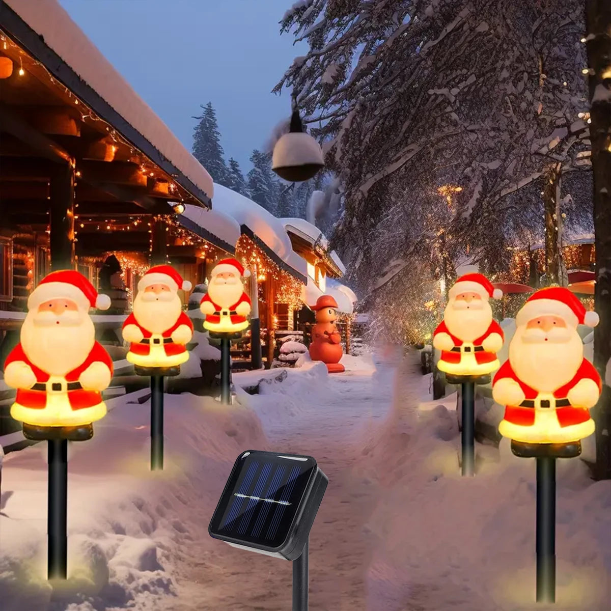 Solar Santa Pathway Lights