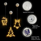 Snowflake Santa Ornaments Christmas