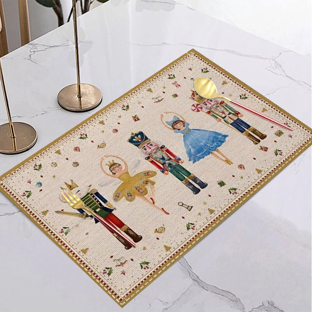 Christmas Nutcracker Ballet Girl Table Mat