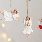 Merry Christmas Resin Santa angel Snowman Pendant