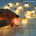 Runtow Santa Claus Snowman Christmas Tree Ornament