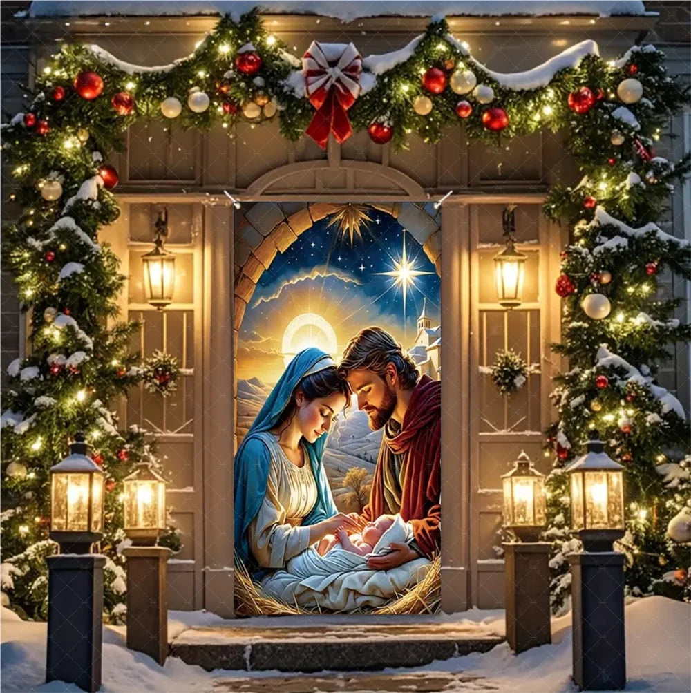 Christmas Nativity Door Banner