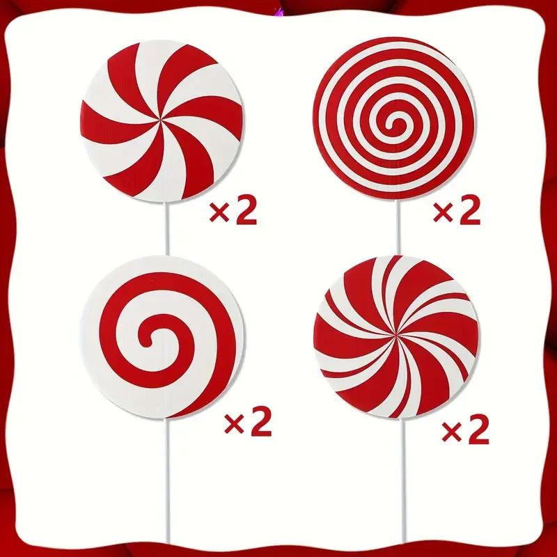Candy Cane Swirl Tree Topper