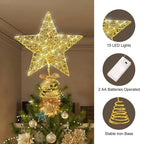 Christmas Tree Topper Star Battery Powered