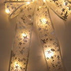 Christmas Tree Bow Ribbon Topper Hanging Ornament