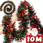 Christmas Tinsel Garland Wreath