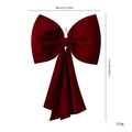 Christmas Bow Red Velvet Tree Toppers Ornament