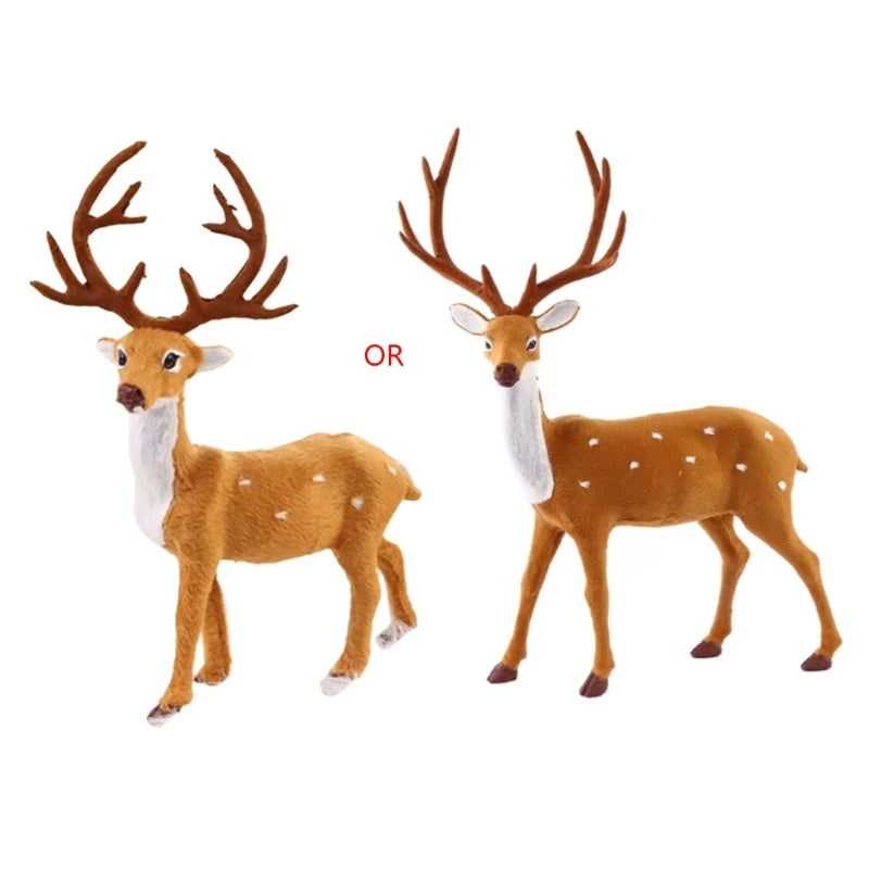 Simulation Plush Reindeer Christmas Elk Dolls Holiday