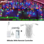Sparkling Christmas Icicle Lights
