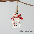 Merry Christmas Resin Santa angel Snowman Pendant