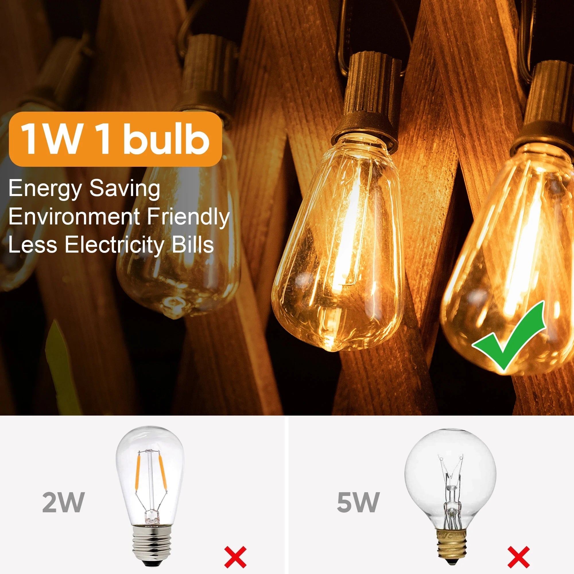 Connectable Shatterproof Holiday Bulbs