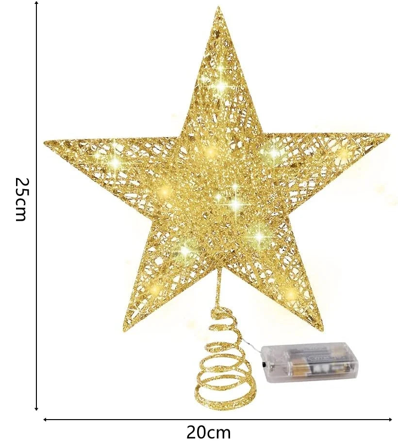 Christmas Tree Topper Star Battery Powered
