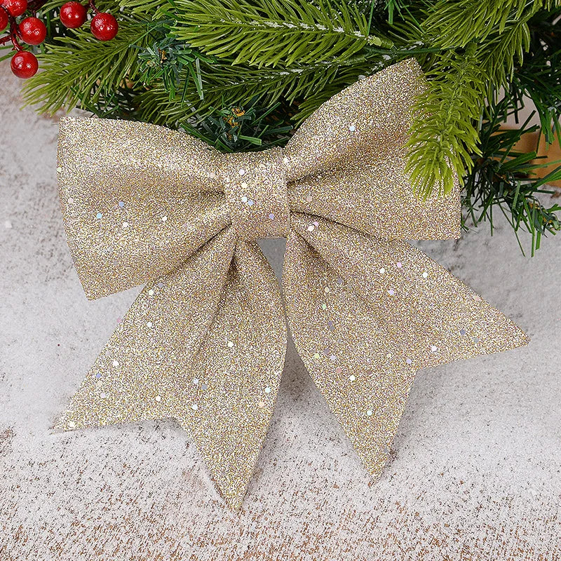 Shimmering Christmas Tree Bows
