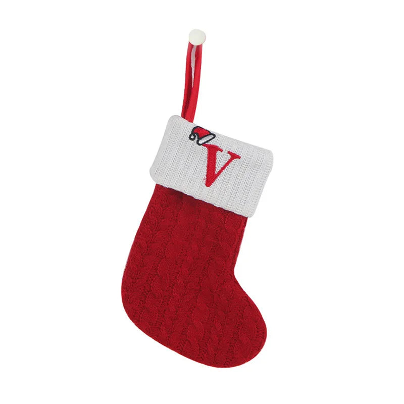 Knit Snowflake Christmas Stockings