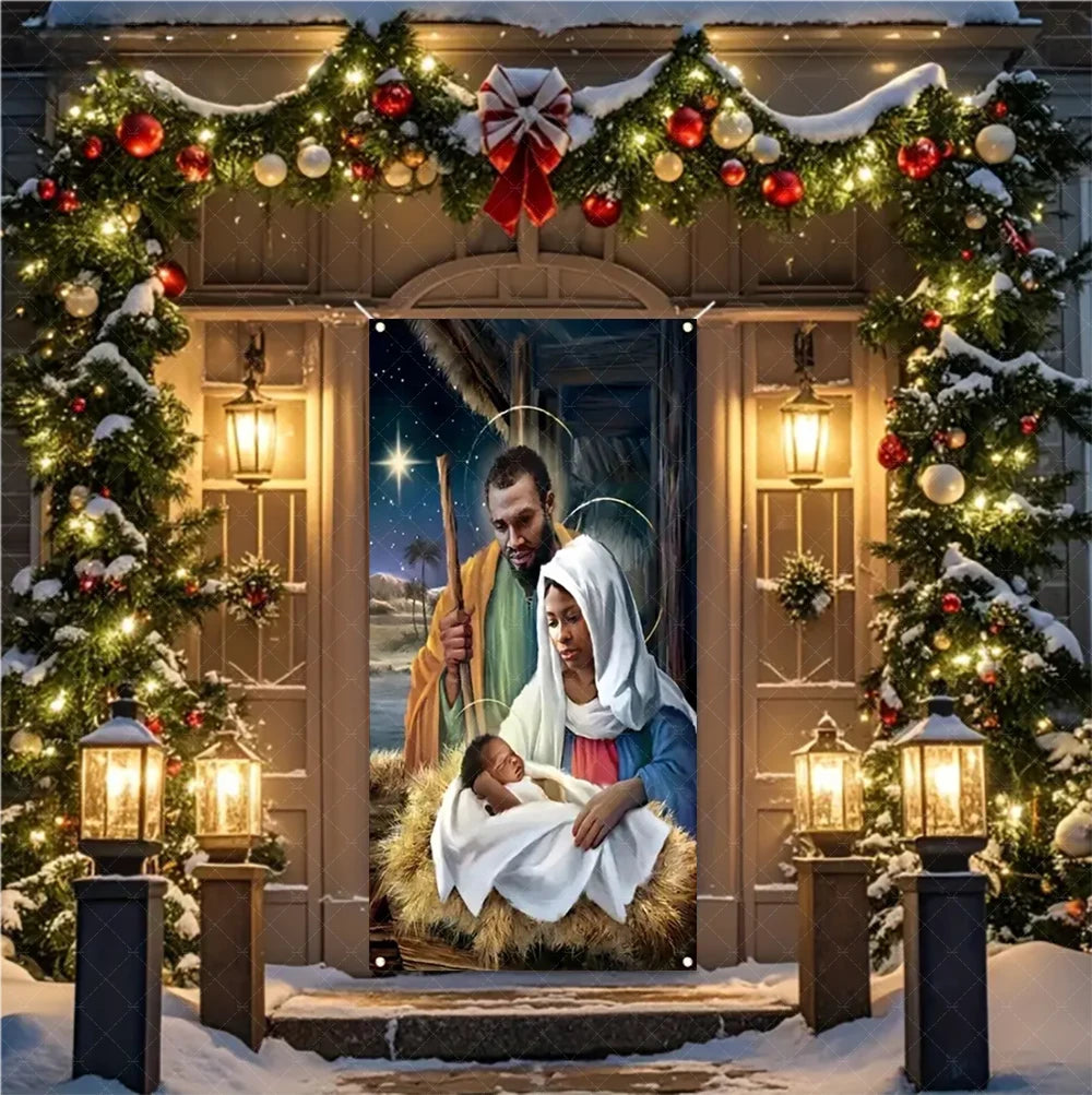 Christmas Nativity Door Banner