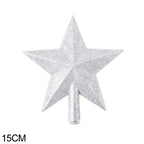 Christmas Tree Top Star Merry Shiny Gold