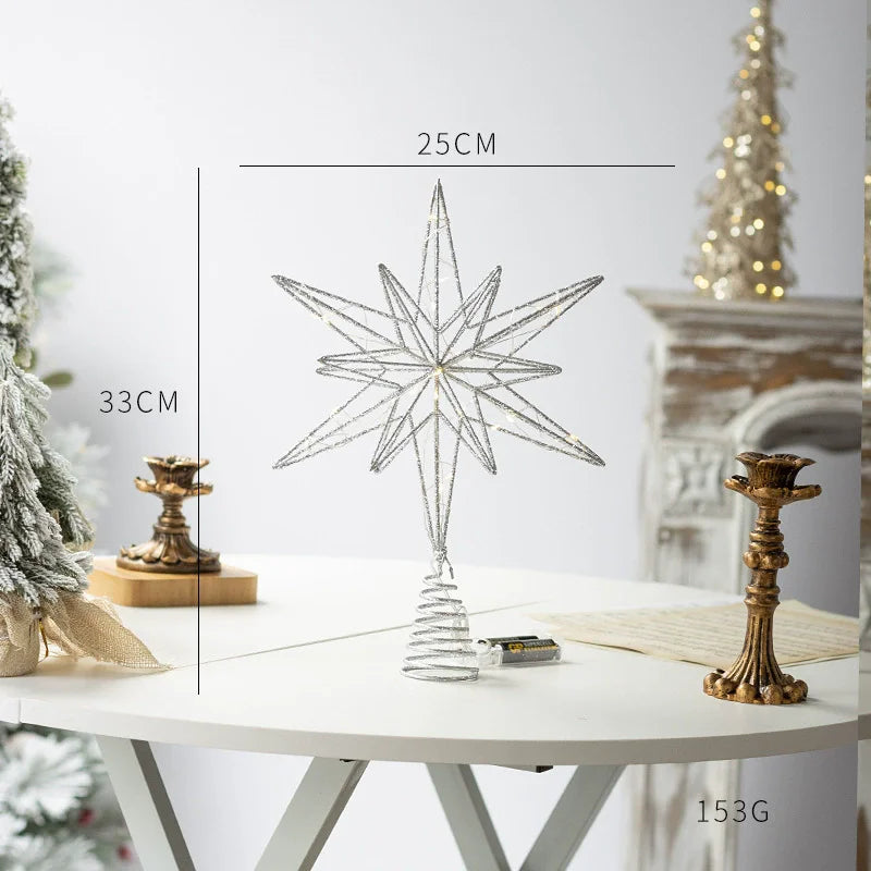 Christmas Tree Toppers Star Ornaments Festival