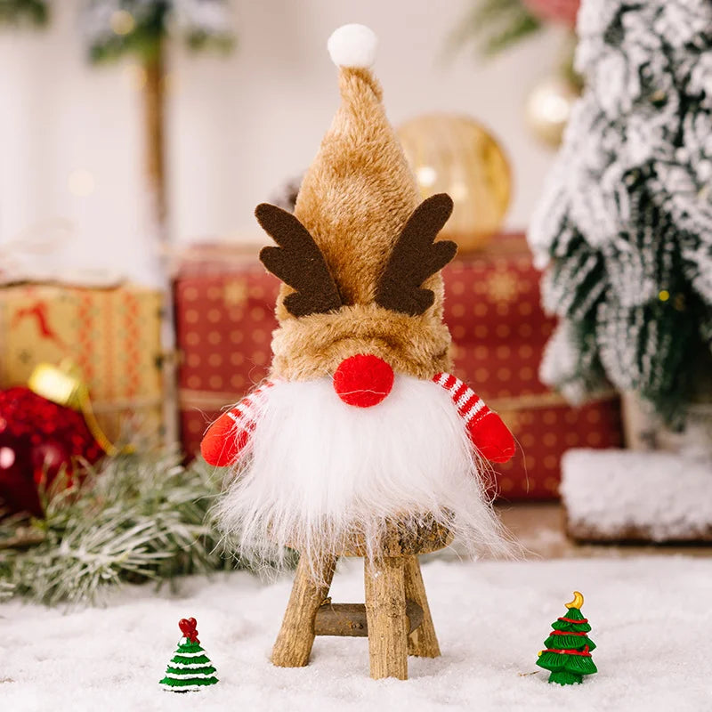 Christmas Doll Pendant Tree Ornaments Santa Gnome