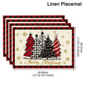 Linen Christmas Tree Placemats