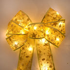 Christmas Tree Bow Ribbon Topper Hanging Ornament