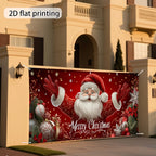 Santa Clause Garage Door Banner
