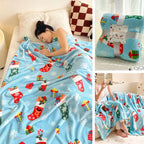 Snuggly Christmas Flannel Throw