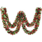 Christmas Tinsel Garland Wreath