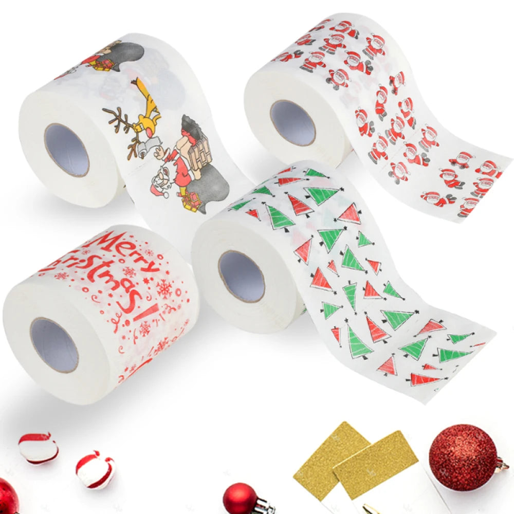 Christmas Paper Festival Theme Printed Wood Pulp