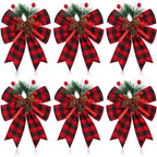 Pack Large Christmas Tree Topper Bow DIY