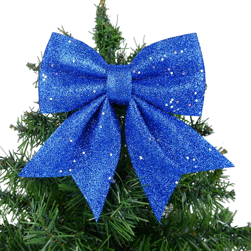 Shimmering Christmas Tree Bows