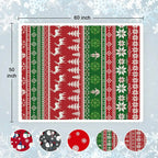 Red Sherpa Christmas Throw Blanket