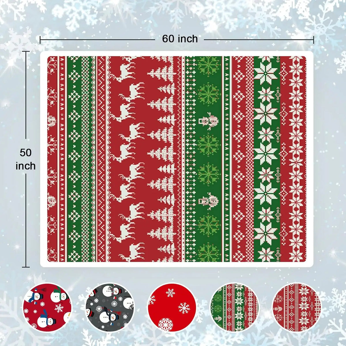 Red Sherpa Christmas Throw Blanket