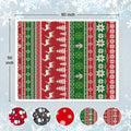 Red Sherpa Christmas Throw Blanket