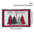 Christmas Door Mat Santa Claus Carpet Merry