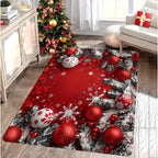 Festive Snowflake Holiday Rug