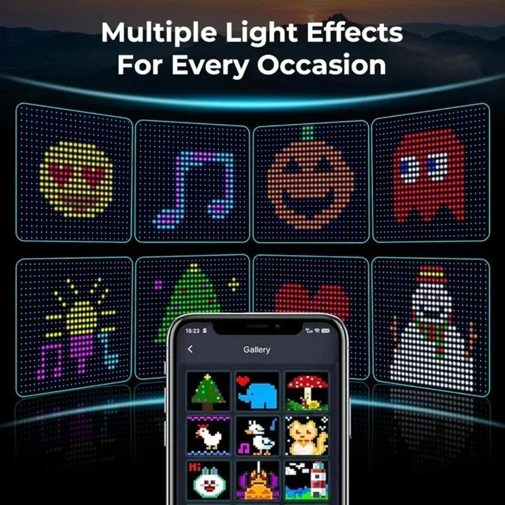 App Controlled Christmas Curtain Lights