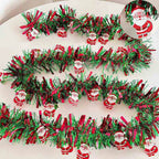 Christmas Tinsel Garland Wreath