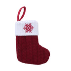 Knit Snowflake Christmas Stockings
