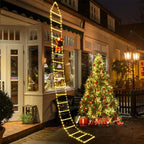 Santa Claus Climbing Ladder Outdoor Christmas Decoration