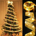 Christmas Ribbon Fairy Lights