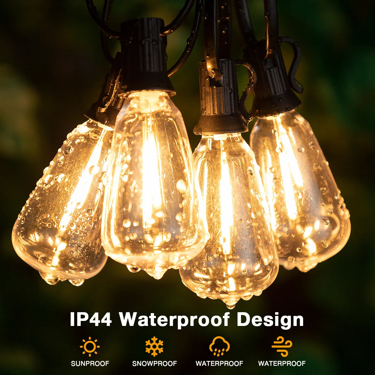 Connectable Shatterproof Holiday Bulbs