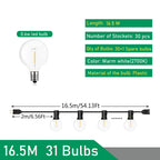 Festoon Patio Holiday String Lights