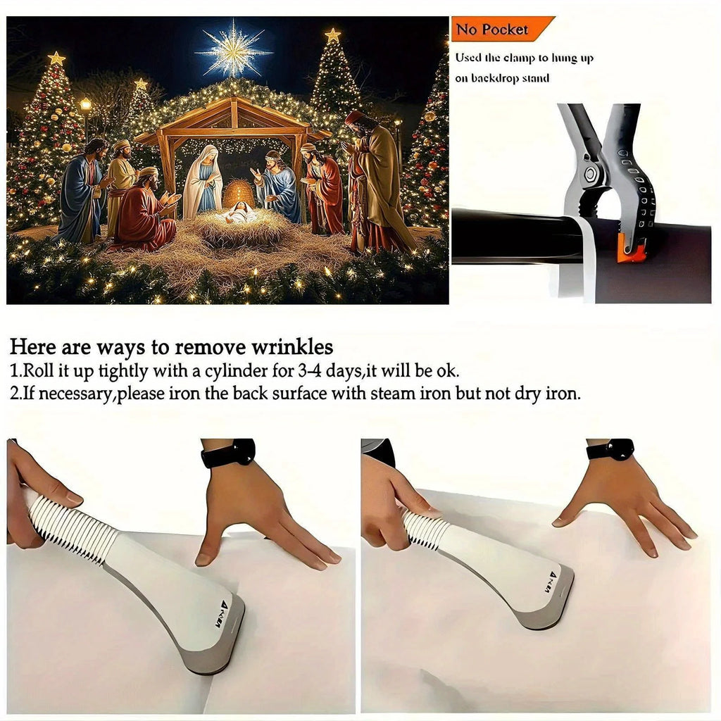 Christmas Nativity Garage Door Banner