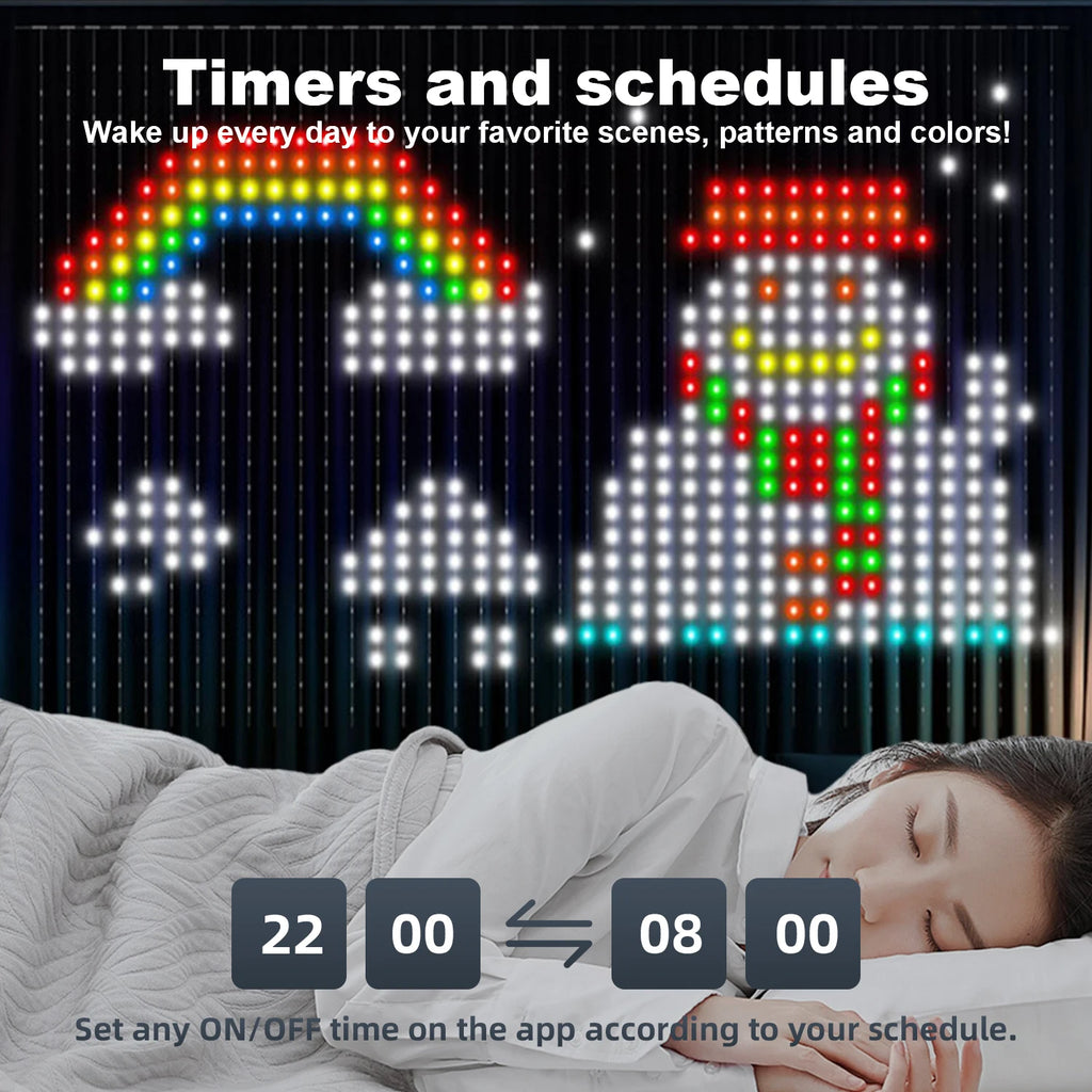 Smart Music Sync Curtain Lights